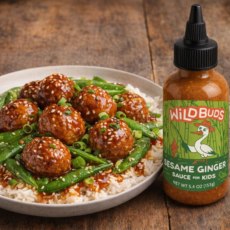 Meatballs with Snap Peas
