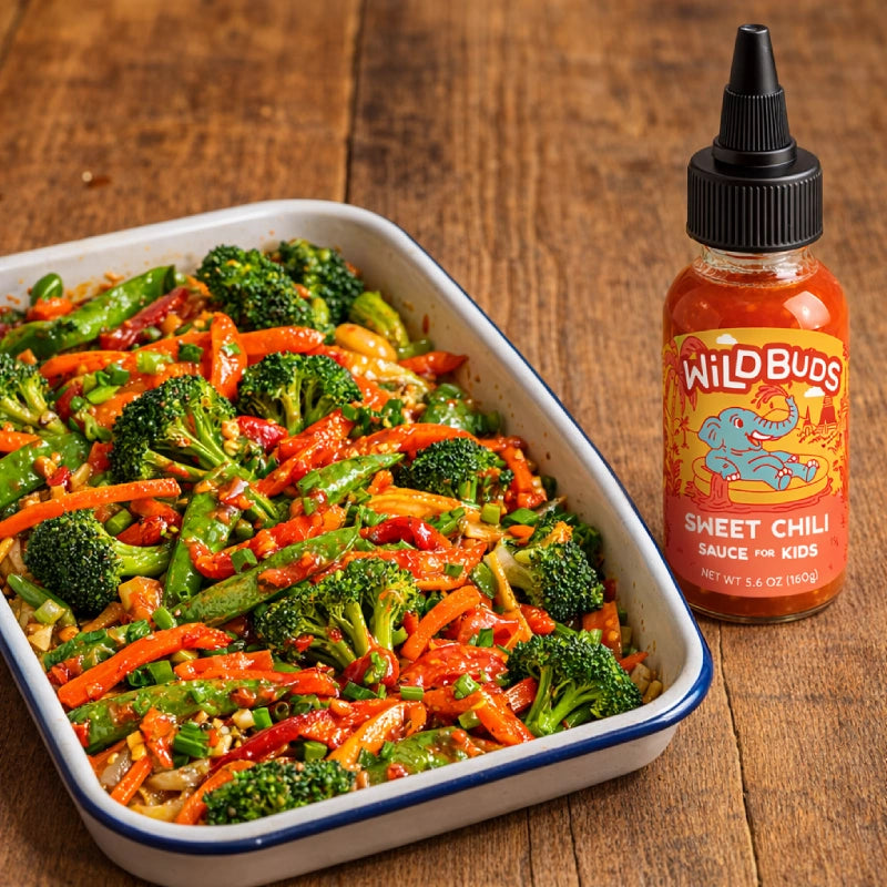 Oven Roasted Stir Fry Veggies